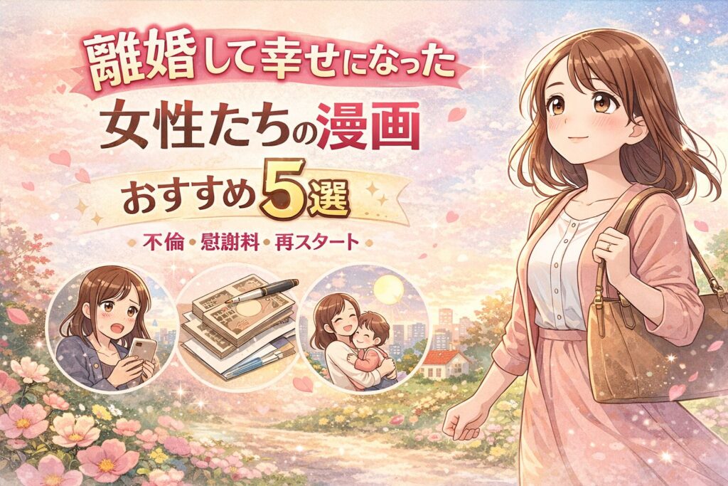 離婚おすすめ漫画ランキング5選｜不倫・慰謝料・再スタート…共感できるリアル体験