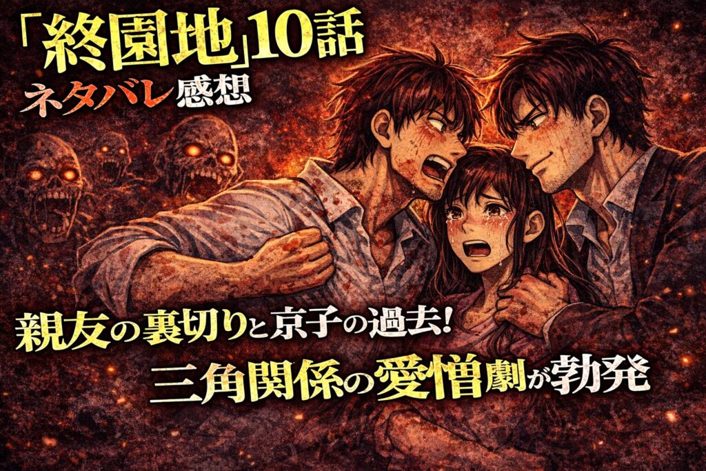 「終園地」10話ネタバレ感想!恋敵(京子)登場で愛憎劇が加速…柊は信用できる?