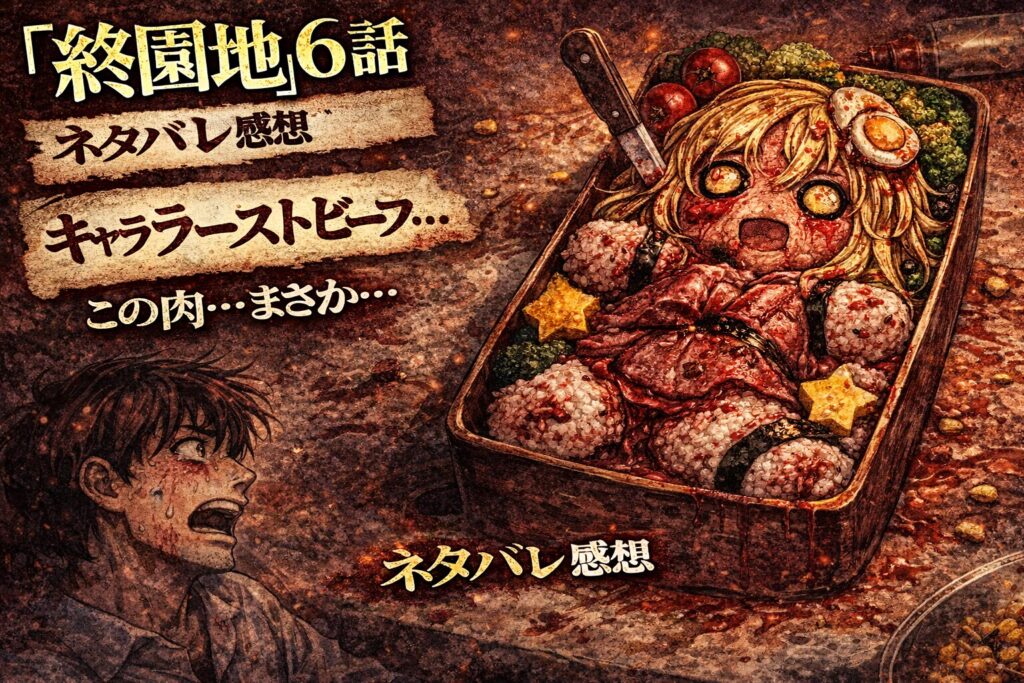 終園地6話ネタバレ感想|キャラ弁ならぬ“キャラローストビーフ”に衝撃…家族の秘密が暴かれる