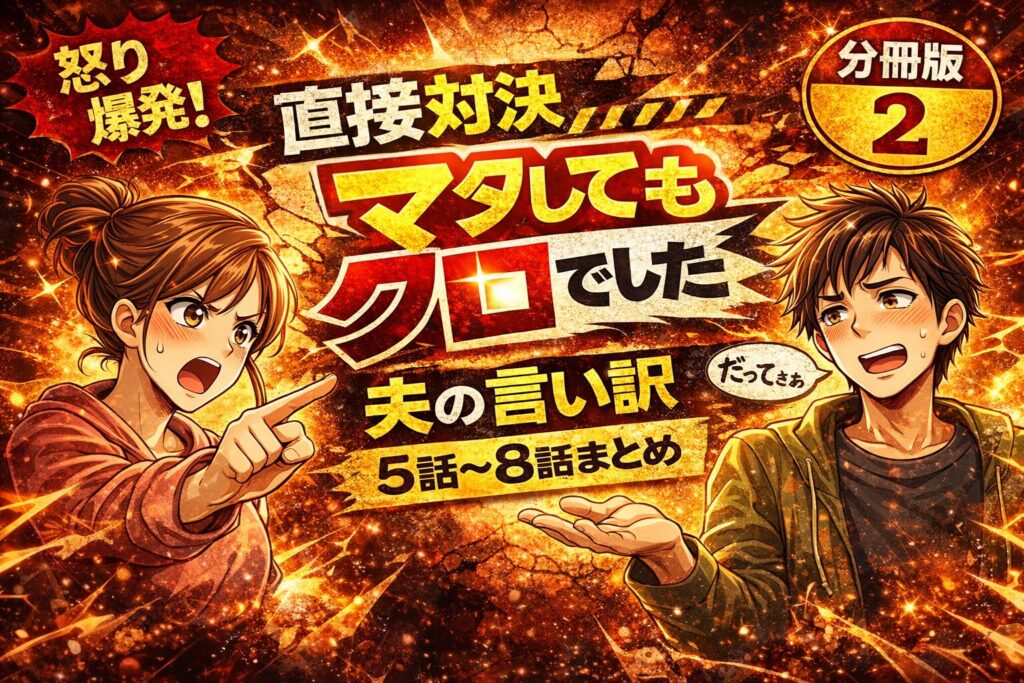 「マタしてもクロでした」分冊版2(5話~8話)ネタバレ感想!夫の言い訳と“家族になろうよ”の衝撃展開