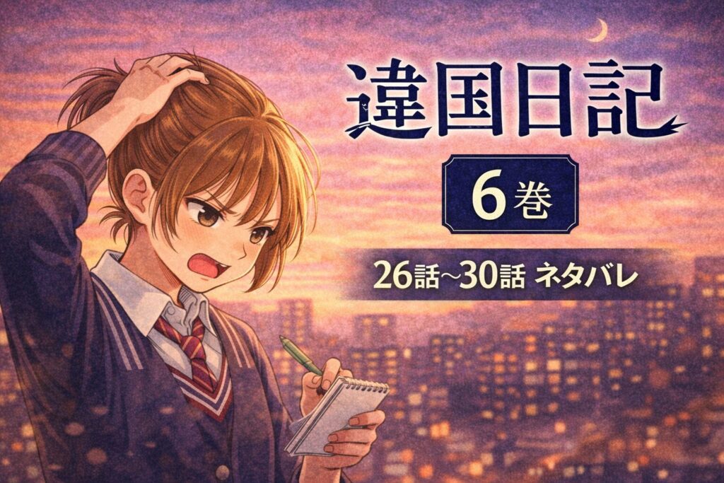 違国日記6巻ネタバレあらすじ（26話〜30話）｜思春期爆発と槙生の距離感