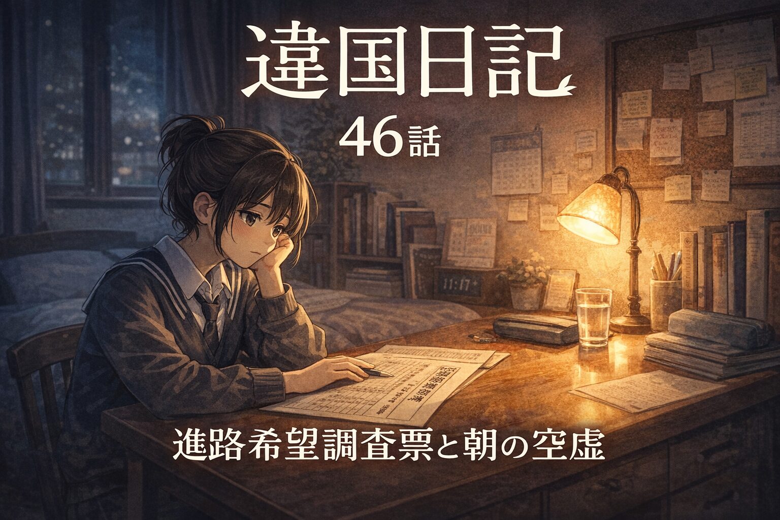 違国日記46話ネタバレあらすじ｜進路希望調査票と朝の“空虚”