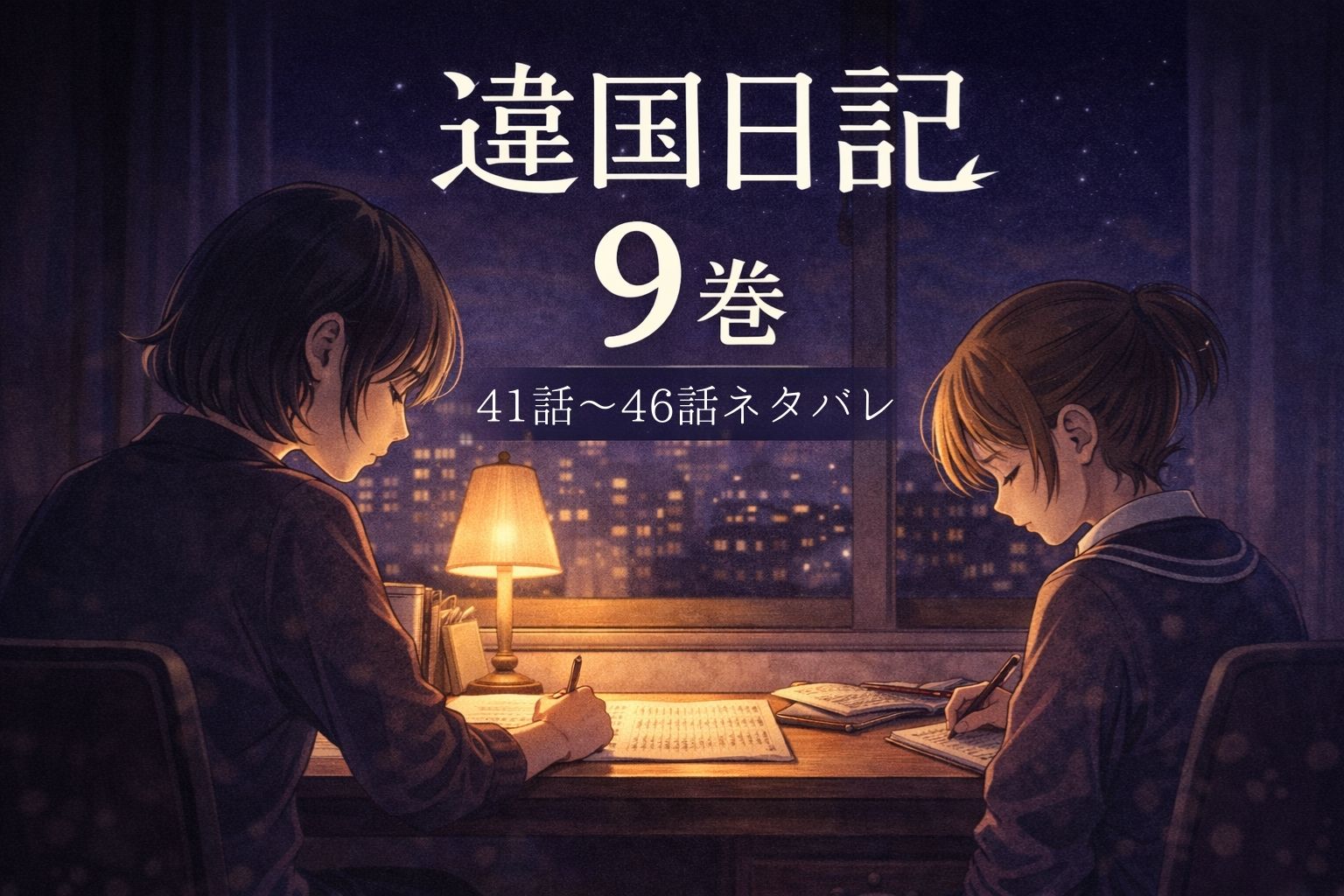 違国日記9巻ネタバレあらすじ（41話～46話）｜槙生のスランプと朝の進路の答え