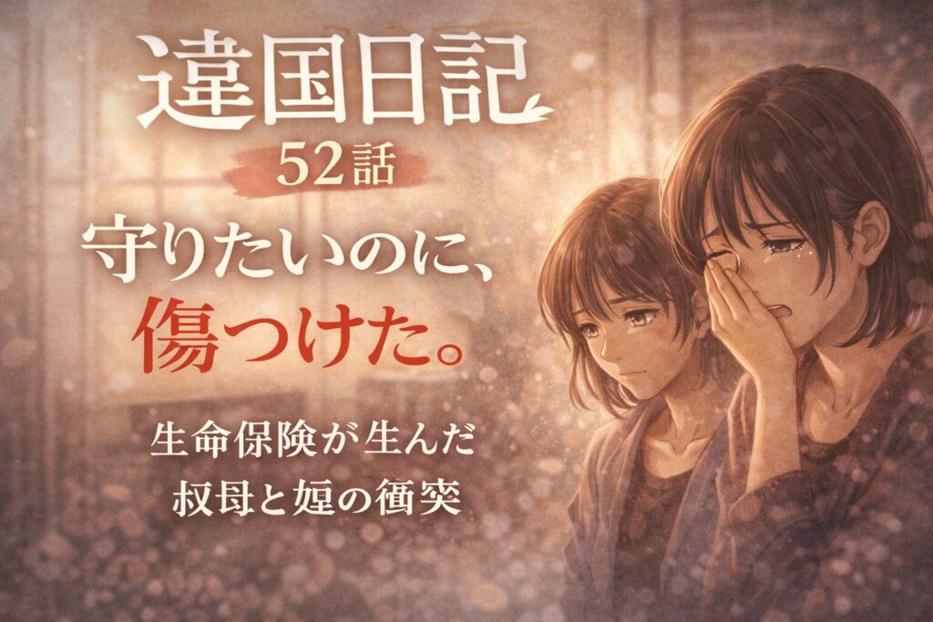 「違国日記」52話ネタバレ｜生命保険で壊れたもの、守りたかったもの