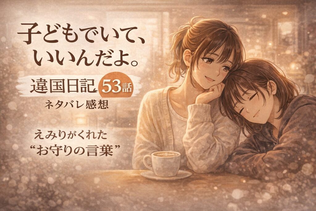 「違国日記」53話あらすじネタバレ感想｜“子どもでいていい”と言ってくれる人
