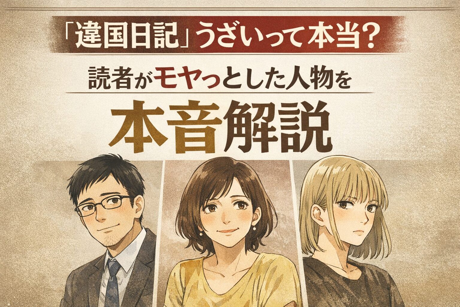 『違国日記』が「うざい」と言われる理由は？読者がモヤっとする登場人物を本音解説