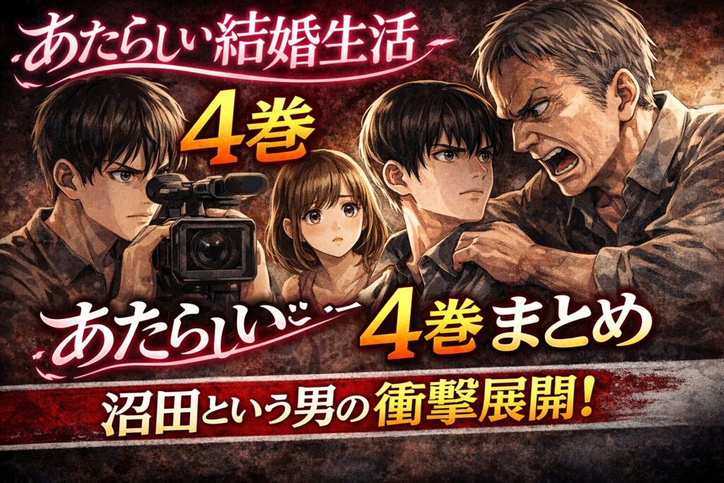 あたらしい結婚生活4巻のあらすじと考察｜沼田編の衝撃展開まとめ