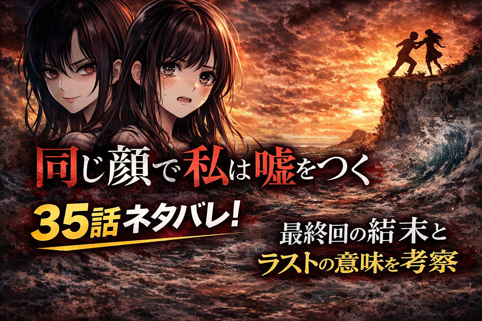 「同じ顔で私は嘘をつく」35話（最終回）ネタバレ！結末とラストの意味を考察