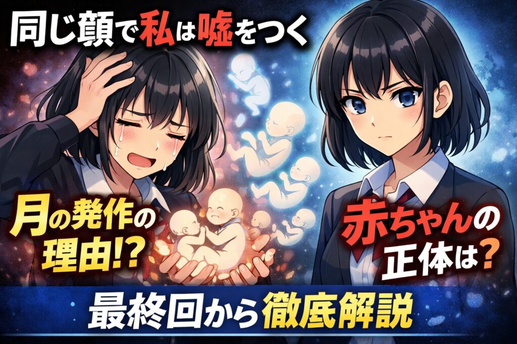 「同じ顔で私は嘘をつく」月の発作の理由とは？赤ちゃんの正体を最終回から解説