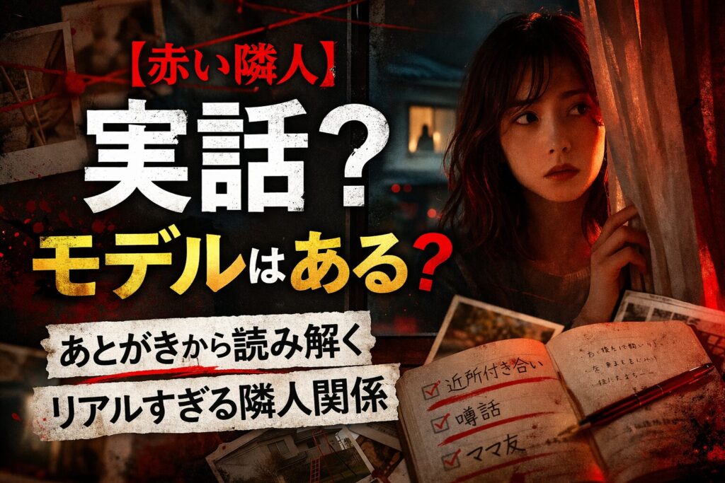 【赤い隣人】は実話？モデルはある？あとがきから読み解くリアルすぎる隣人関係