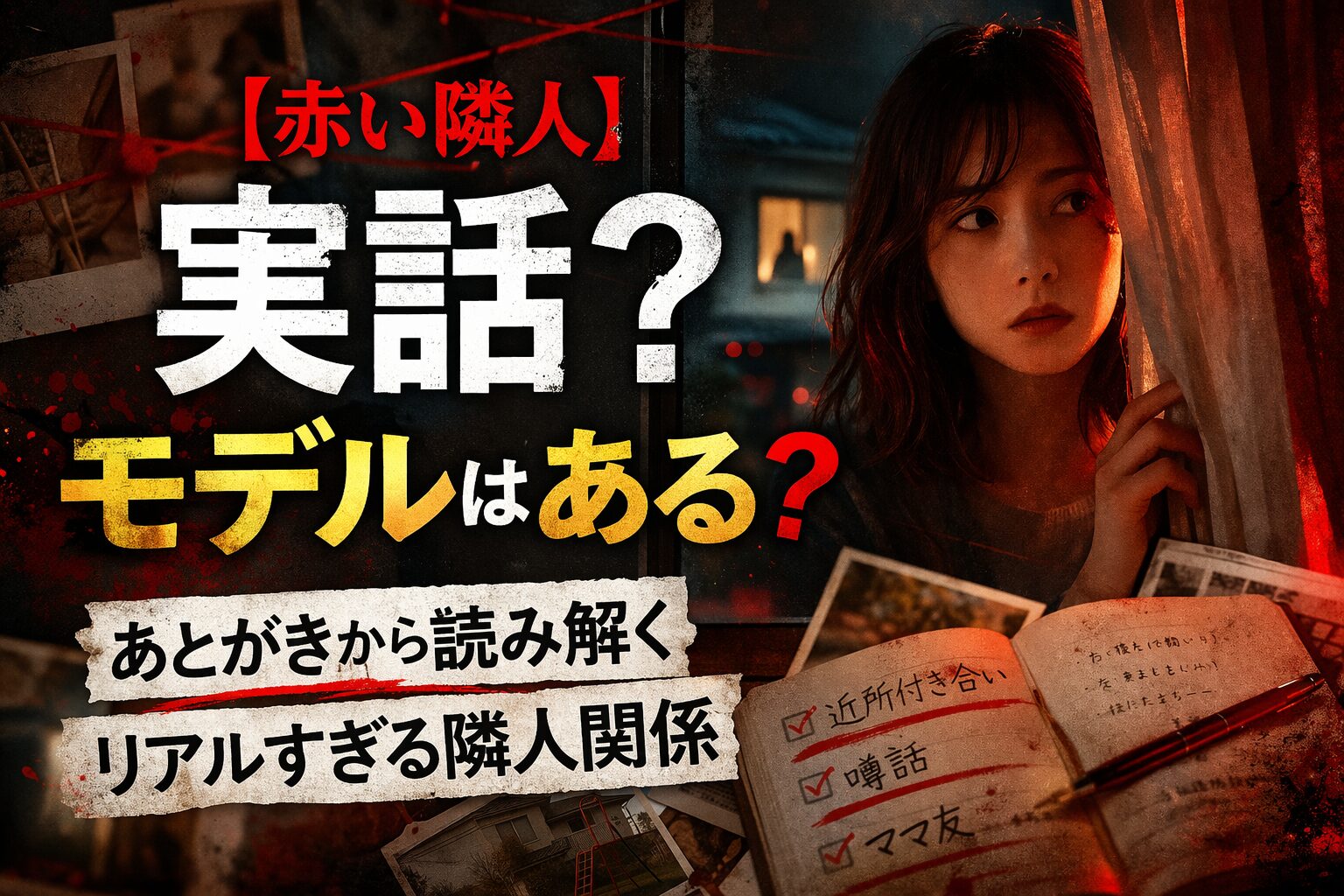 【赤い隣人】は実話？モデルはある？あとがきから読み解くリアルすぎる隣人関係