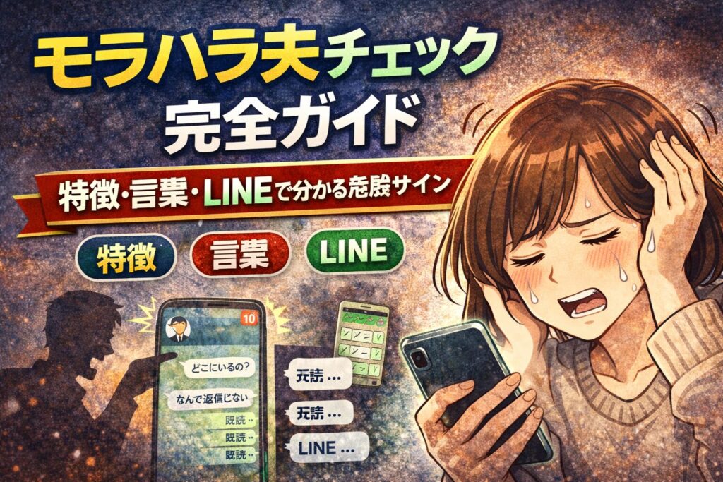 モラハラ夫チェック完全ガイド｜特徴・言葉・LINEで分かる危険サイン