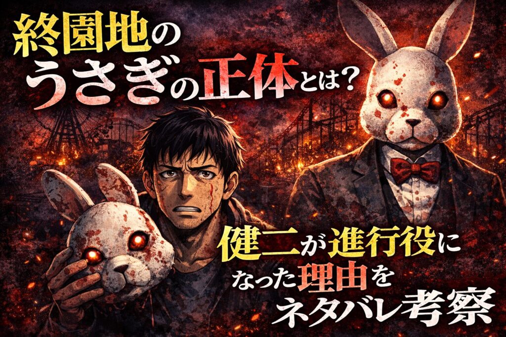 終園地のうさぎの正体とは？健二が進行役になった理由をネタバレ考察