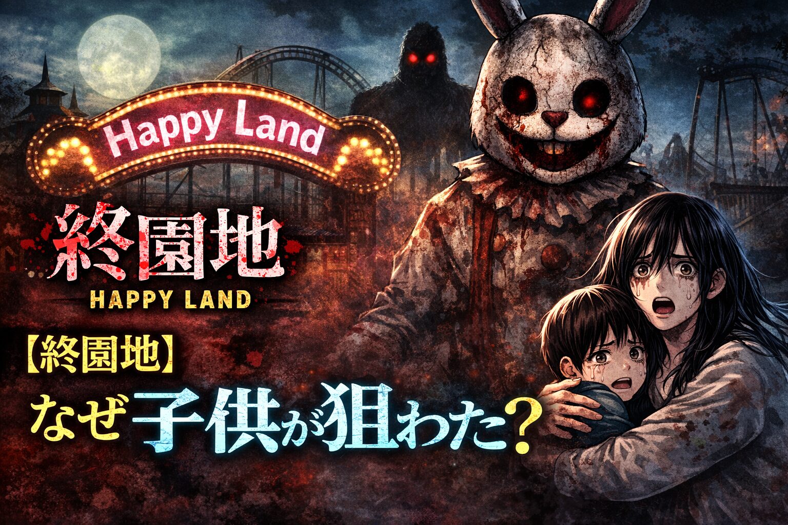 【終園地】なぜ子供が狙われた？Happy Landの残酷すぎるゲームの意味を考察