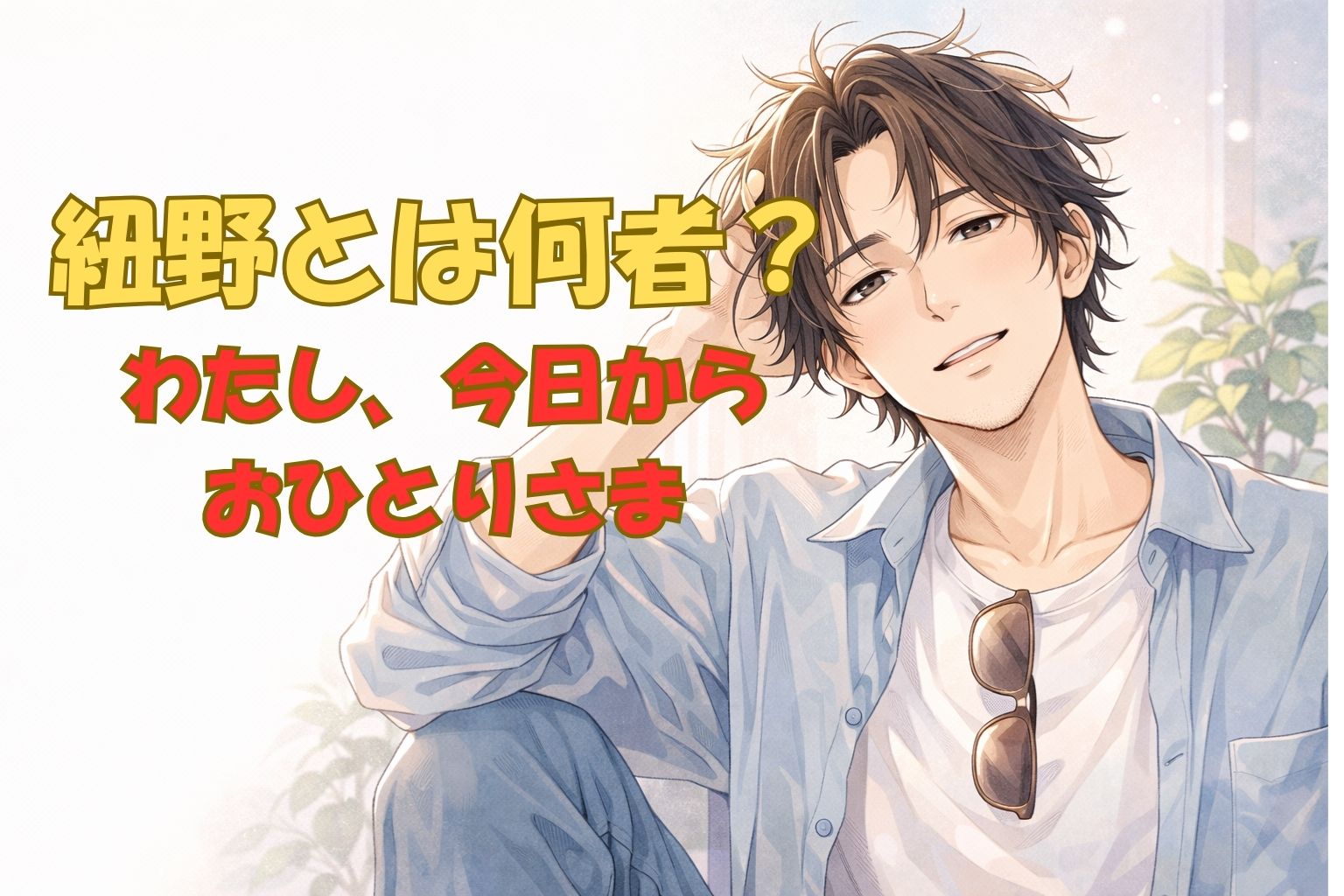 『わたし、今日から「おひとりさま」』紐野とは何者？クズ男なのに憎めない理由