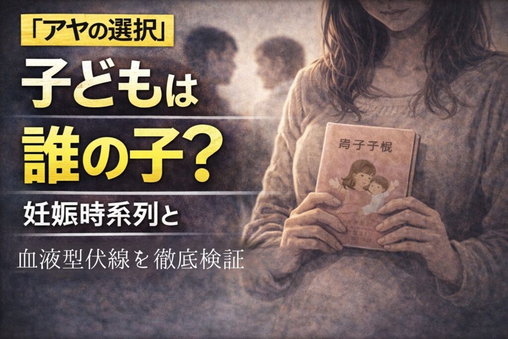 『アヤの選択』子どもは誰の子？妊娠時系列と血液型伏線を徹底検証
