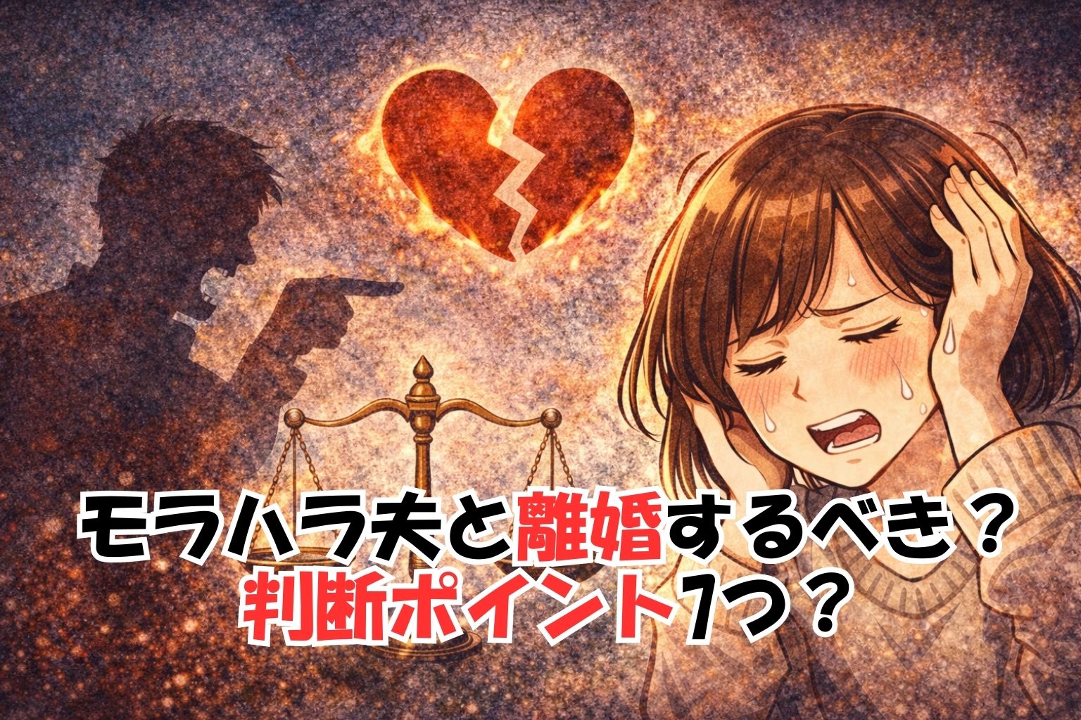 モラハラ夫と離婚するべき？判断ポイント7つ｜迷ったときの考え方